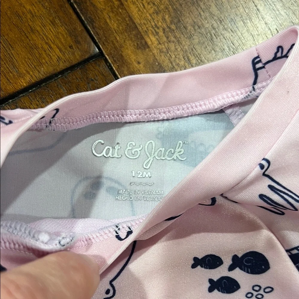 Cat & Jack Pink and Navy Kids Swim Set